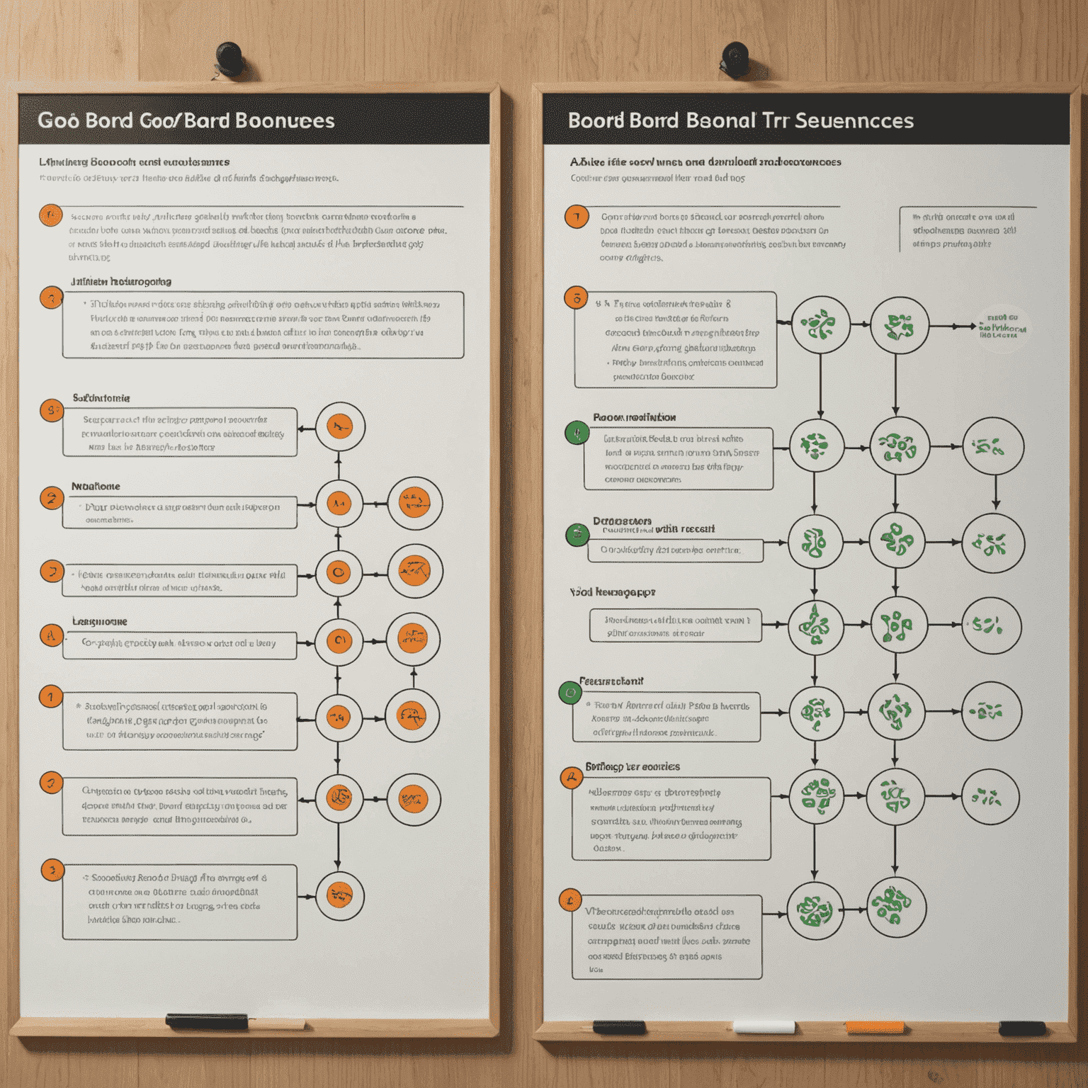 A split-screen image showing a Go board position on the left and a decision tree diagram on the right, illustrating different possible move sequences and their outcomes.